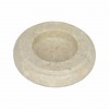 Indomarmer Aschenbecher aus cremefarbigem Marmor Ø 12cm