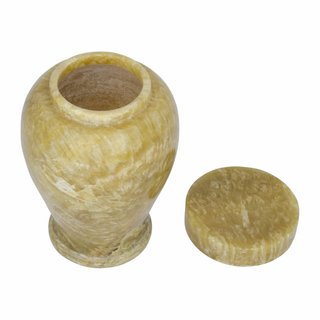 Indomarmer Topf mit Deckel H17cm Ø12cm