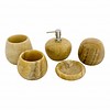 Indomarmer 5-Piece Sunset Onyx bath set Surya