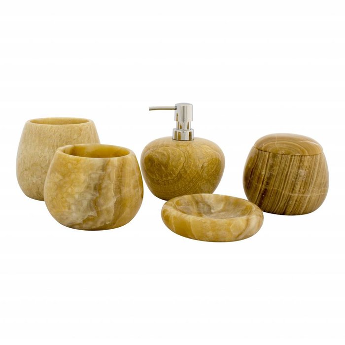 Indomarmer Sunset Onyx Toilet brush holder Surya