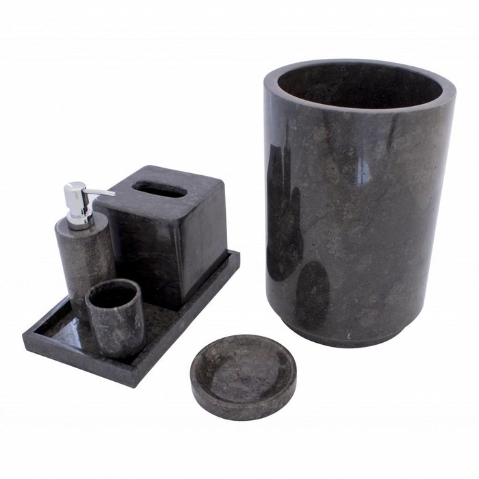 Indomarmer 6-piece Marble bath set Bayu