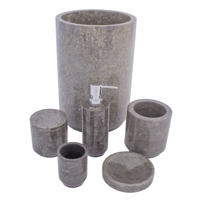 Indomarmer 6-Delige Marmeren Badset Dewa