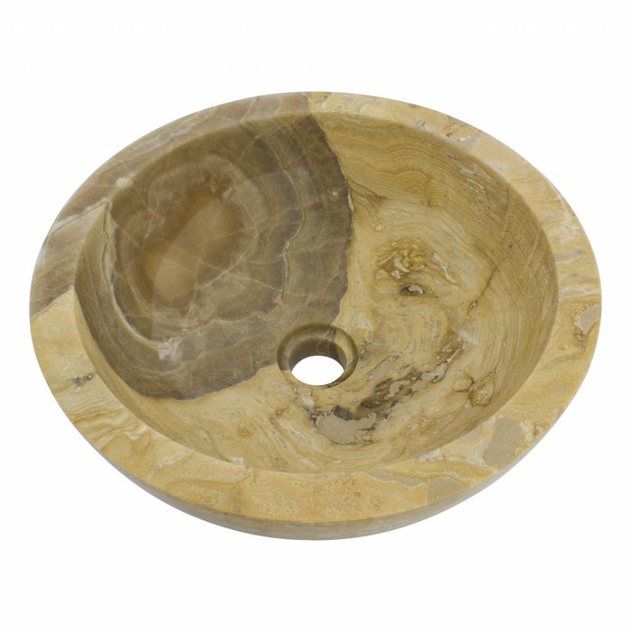 Indomarmer Sunset Onyx Waskom Ø 40 x H 15 cm