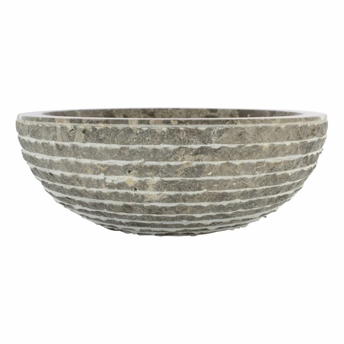 Indomarmer Waskom Marmo Grijs Marmer Ø 40 x H 15 cm