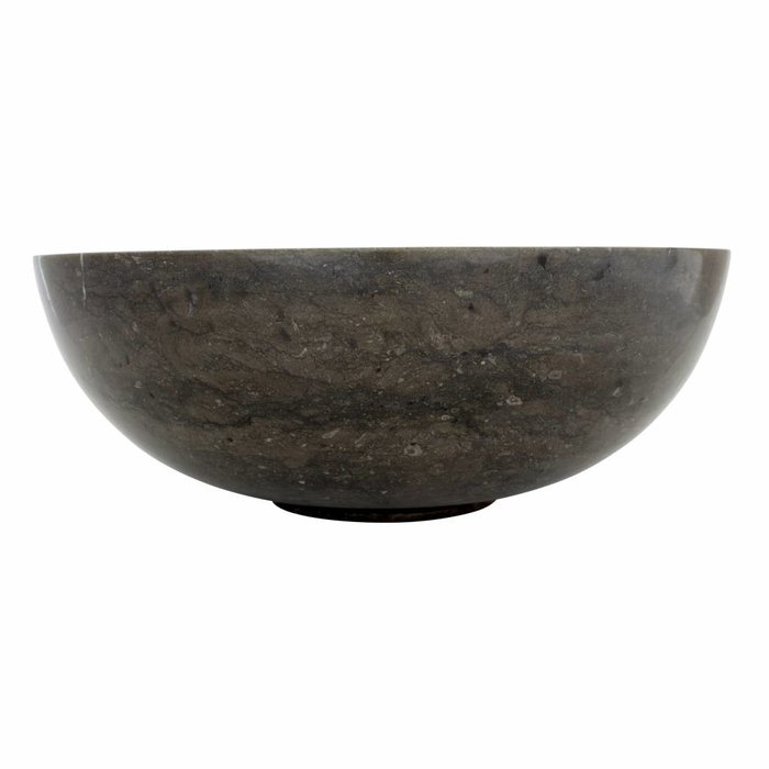 Indomarmer Schwarzer Marmor Waschbecken Mangkok Ø 40 x H 15 cm