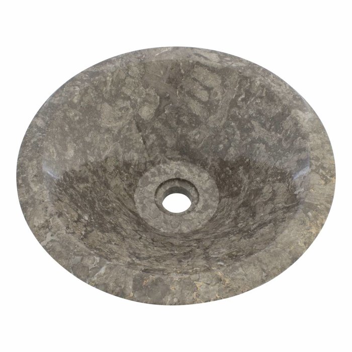 Indomarmer Grauem Marmor Waschbecken Membrane Ø 40 x H 15 cm