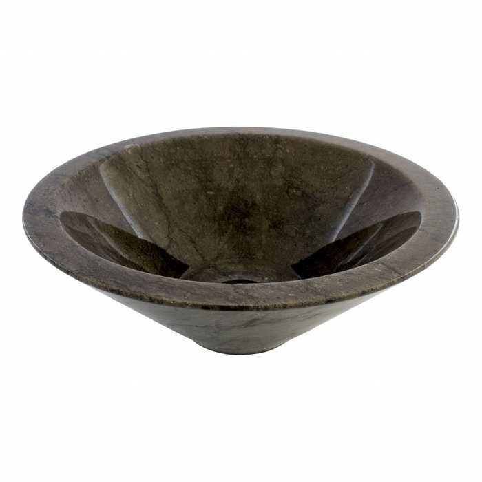 Indomarmer Black Marble Wash bowl MembraneØ 40 x H 15 cm