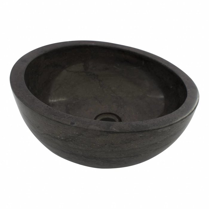 Indomarmer Black Marble Wash bowl Miring Ø 40 x H 19 cm