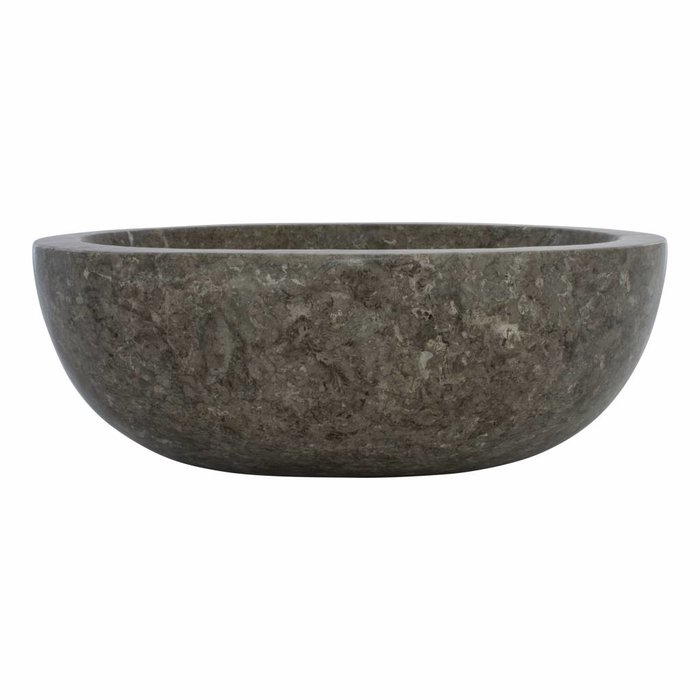 Indomarmer Waskom Oval Grijs Marmer 43 x 35 x 15 cm