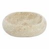 Indomarmer Creme Marmor Waschbecken Donat Oval 45 x 35 x 12 cm