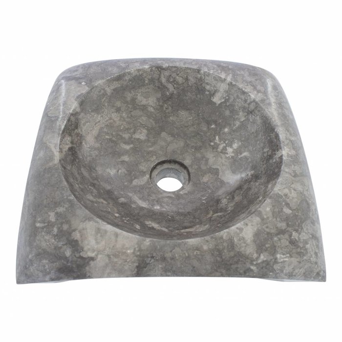 Indomarmer Gray Marble Wash bowl Rectangle Cantik 40 x 40 x 12 cm