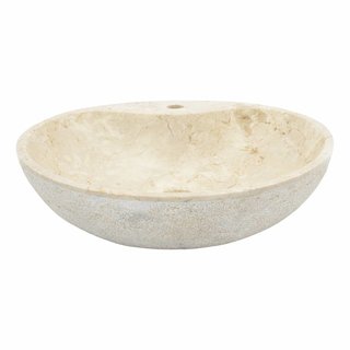 Indomarmer Creme Marmor Waschbecken Schale Ø 45 x H 12 cm