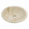Indomarmer Waskom Oval Crème Marmer 43 x 35 x 15 cm