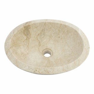 Indomarmer Cream Marble Wash bowl Oval 43 x 35 x 15 cm