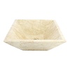 Waskom Kotak Piramide Crème Marmer 40 x 40 x 15 cm