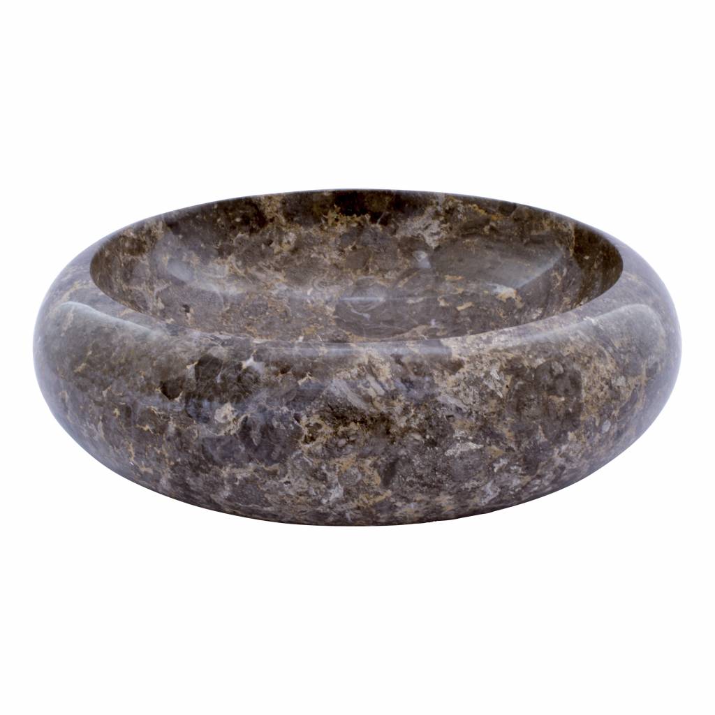 Gray Marble Wash Bowl Donut O 40 X H 12 Cm Indomarmer