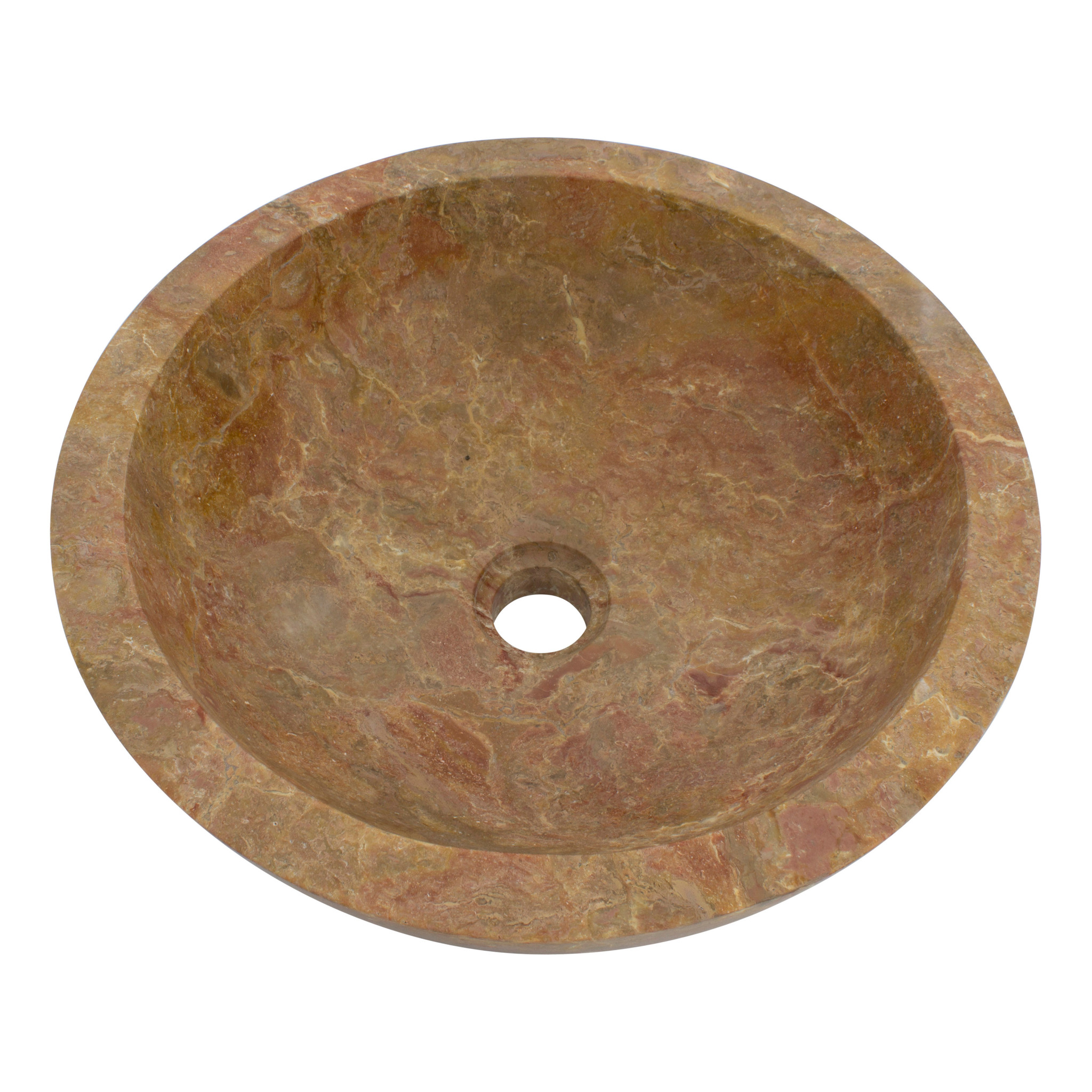 Indomarmer Red Marble Wash bowl Ø 40 x H 15 cm