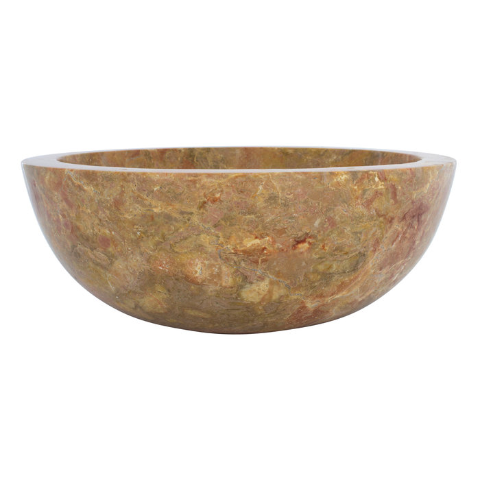 Indomarmer Red Marble Wash bowl Ø 40 x H 15 cm