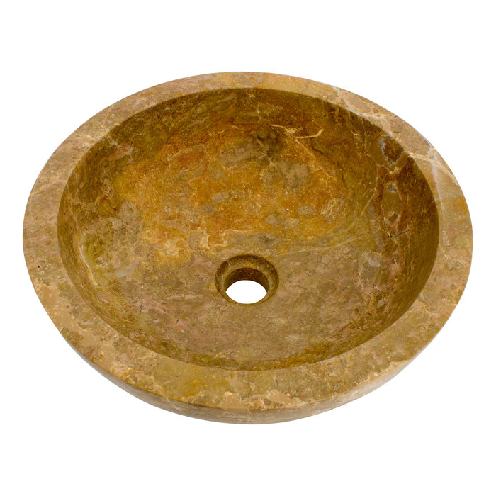 Indomarmer Waskom Mangkok Rood Marmer Ø 40 x H 15 cm