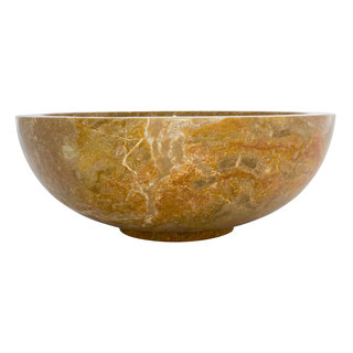 Indomarmer Red Marble Wash bowl Mangkok Ø 40 x H 15 cm