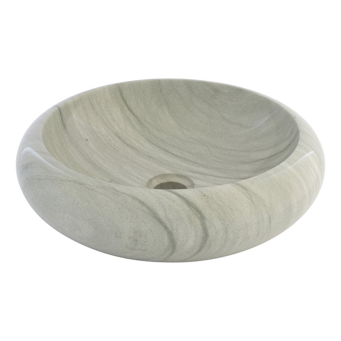 Indomarmer Green Sandstone Wash bowl Donut Ø 40 x H 12 cm