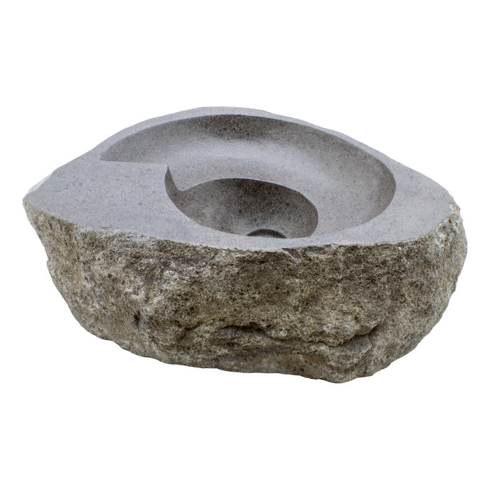 Indomarmer River Stone Washbasin Spiral 56x41x15cm