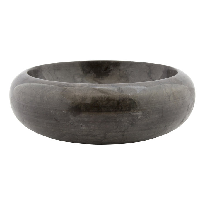 Indomarmer Schwarz Marmor WC-Becken Donat Ø 30 x H 10 cm