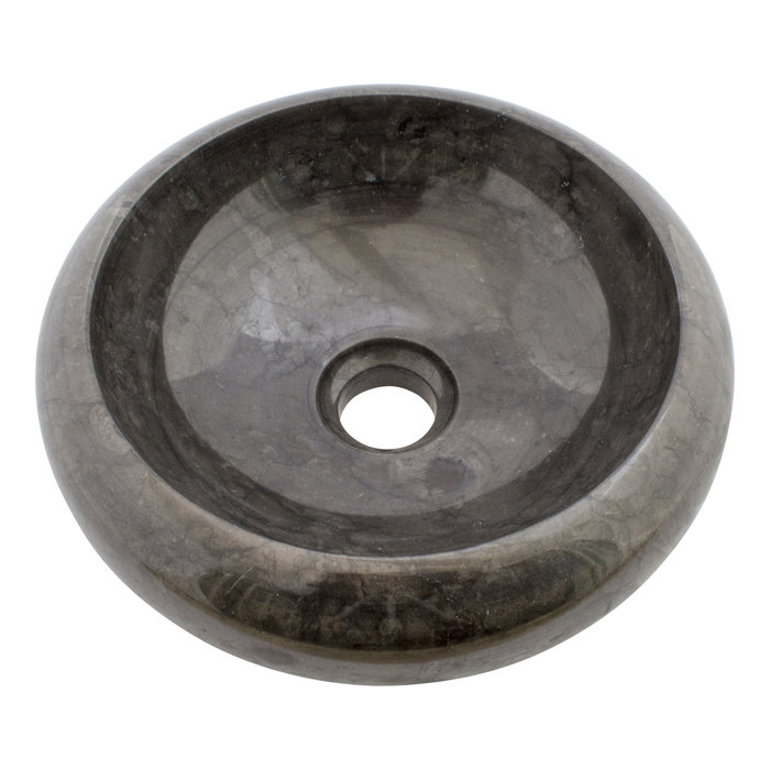 Indomarmer Schwarz Marmor WC-Becken Donat Ø 30 x H 10 cm