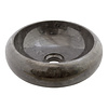 Indomarmer Schwarz Marmor WC-Becken Donat Ø 30 x H 10 cm