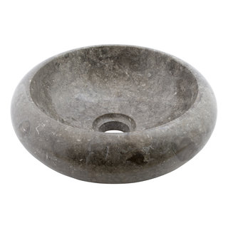 Indomarmer Grauem Marmor WC-Becken Donat Ø 30 x H 10 cm