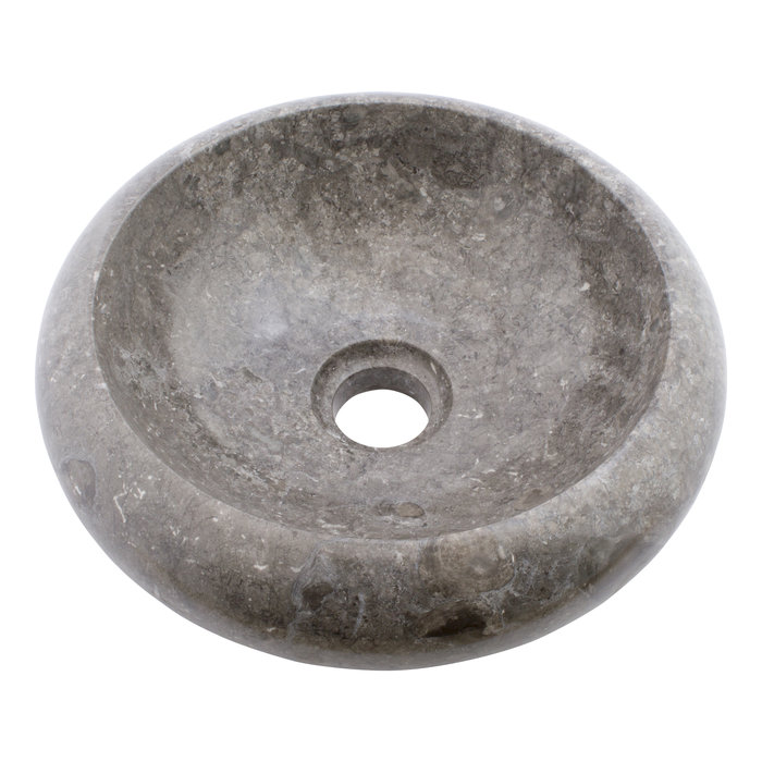 Indomarmer Gray Marble Toilet Fountain Donut Ø 30 x H 10 cm