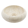 Creme Marmor WC-Becken Donat Ø 30 x H 10 cm