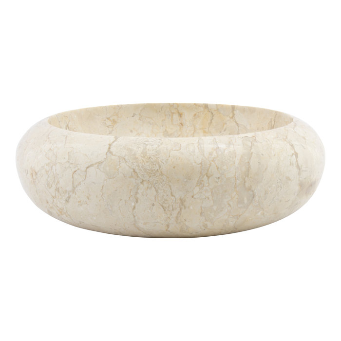 Indomarmer Creme Marmor WC-Becken Donat Ø 30 x H 10 cm