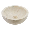 Indomarmer Cream Marble Toilet Fountain Ø 30 x H 12 cm