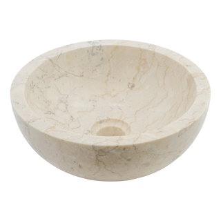 Indomarmer Creme Marmor WC-Becken Ø 30 x H 12 cm