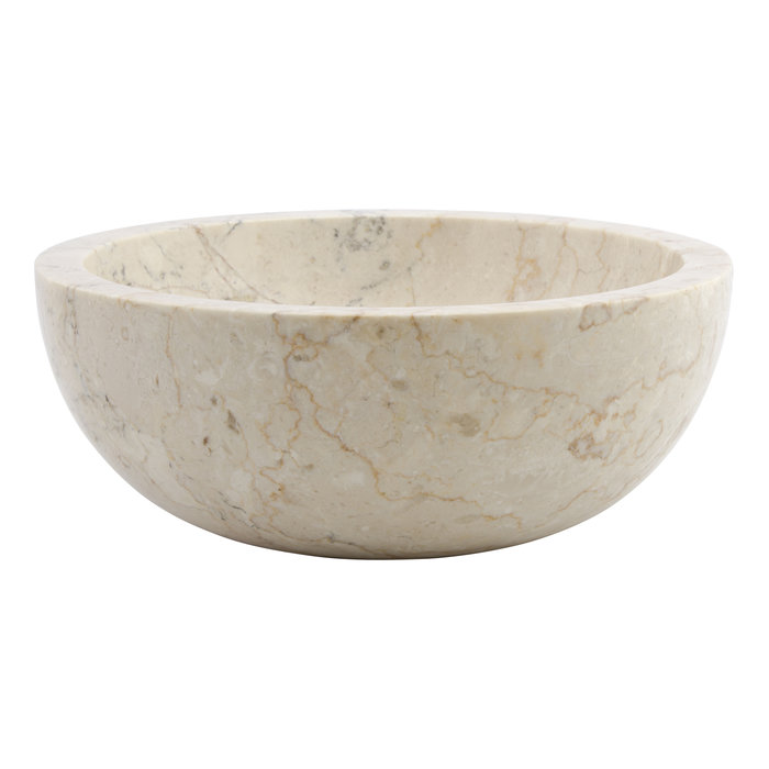 Indomarmer Cream Marble Toilet Fountain Ø 30 x H 12 cm