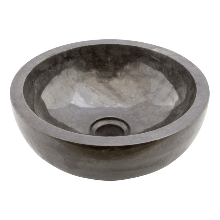 Indomarmer Toiletfontein Zwart Marmer Ø 30 x H 12 cm
