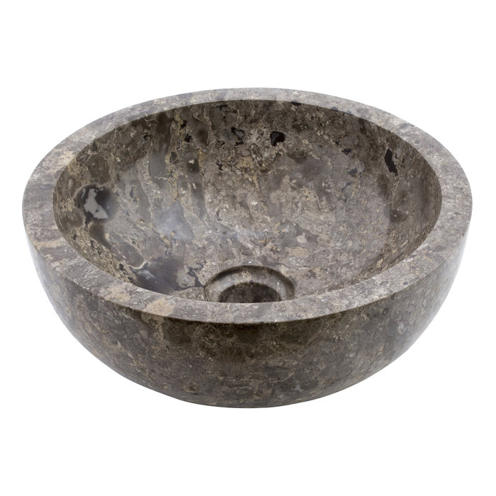 Indomarmer Toiletfontein Grijs Marmer Ø 30 x H 12 cm