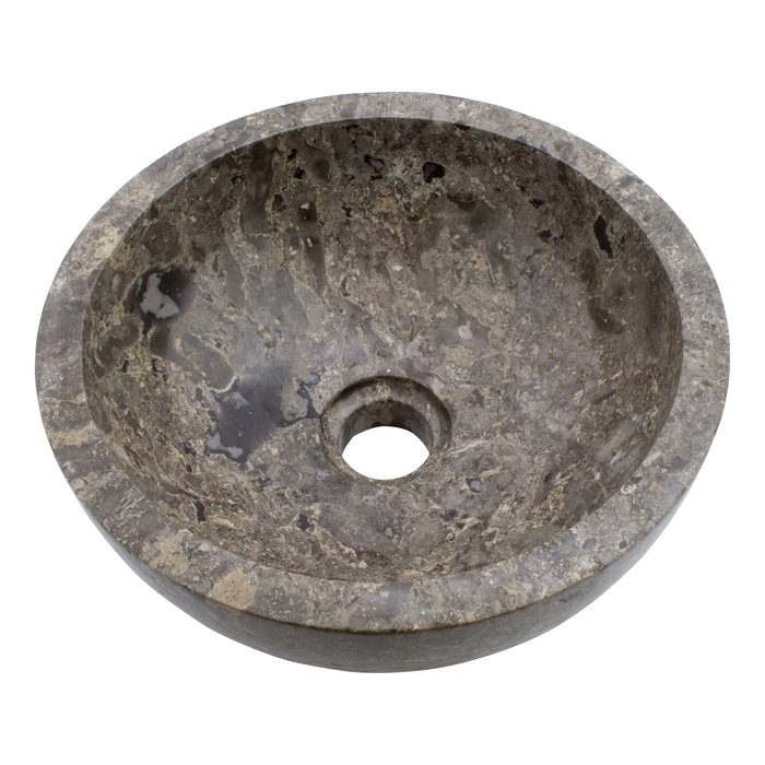 Indomarmer Toiletfontein Grijs Marmer Ø 30 x H 12 cm