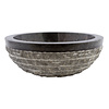 Waskom Marmo-Polish Zwart Marmer Ø 40 x H 15 cm