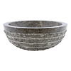 Gray Marble Wash bowl Marmo-Polish Ø 40 x H 15 cm