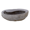 Indomarmer Waschbecken aus Flussstein Yin Yang 51x42x15cm