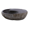 Waschbecken aus Flussstein Yin Yang 43x44x15cm