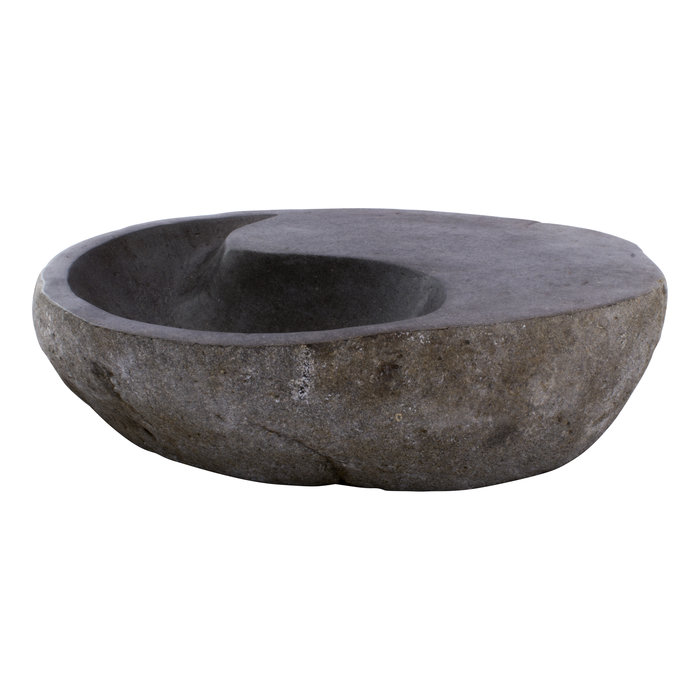 Indomarmer River Stone Washbasin Yin Yang 43x44x15cm