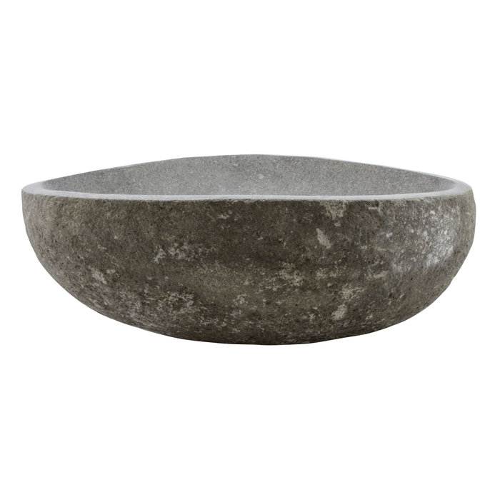 Indomarmer Waschbecken aus Flussstein 43x39x15cm