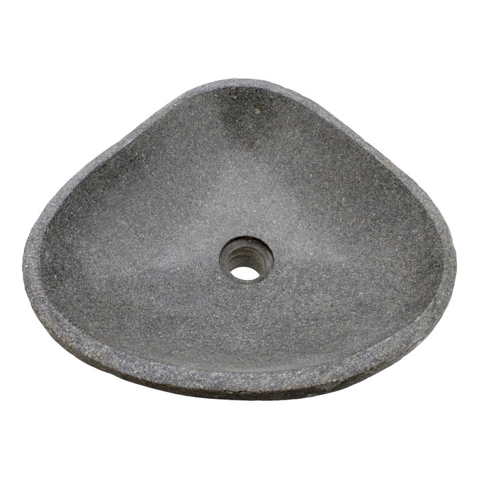 Indomarmer Waschbecken aus Flussstein 43x39x15cm
