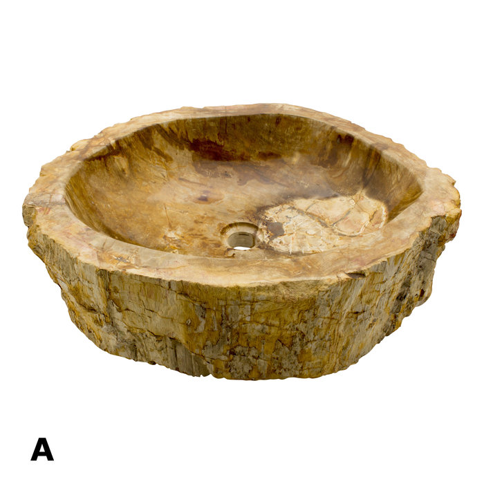Indomarmer Petrified Wood Washbasin Set