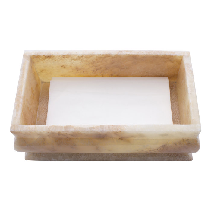 Indomarmer Luxe Tissue Box Onyx