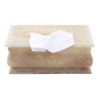 Indomarmer Luxe Tissue Box Onyx