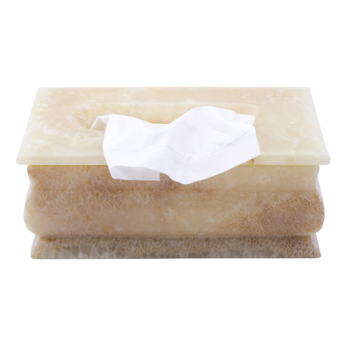 Indomarmer Luxe Tissue Box Onyx